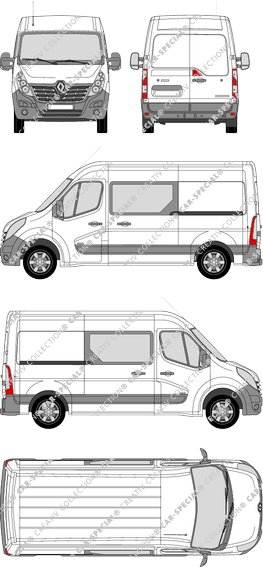 Renault Master furgone, 2014–2019 (Rena_636)