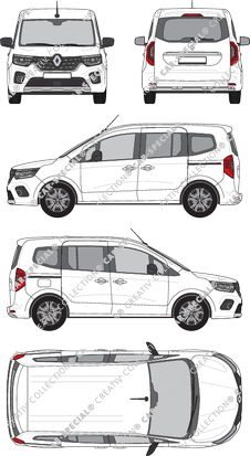 Renault Kangoo, Hochdachkombi, L1, Rear Flap, 2 Sliding Doors (2021)