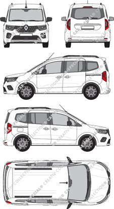 Renault Kangoo Intens, Hochdachkombi, L1, Rear Flap, 2 Sliding Doors (2021)