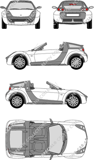 Smart Roadster Coupé, 2003–2005 (Smar_007)