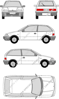 Subaru Justy Kombilimousine, 1996–2003 (Suba_005)