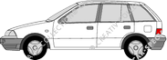 Subaru Justy Hatchback, 1996–2003