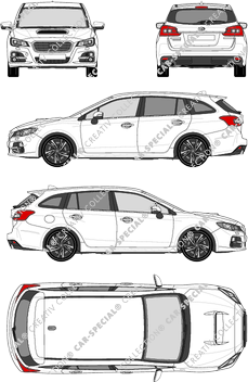 Subaru Levorg Station wagon, current (since 2015) (Suba_061)