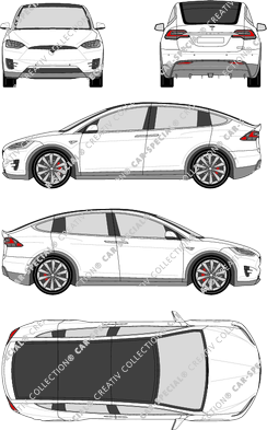 Tesla Model X Kombilimousine, aktuell (seit 2016) (Tesl_003)