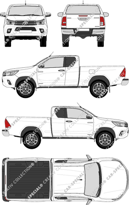 Toyota Hilux Pick-up, 2015–2020 (Toyo_276)