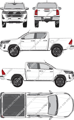 Toyota Hilux Pick-up, aktuell (seit 2020) (Toyo_350)