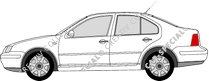 Volkswagen Bora berlina, 1998–2005