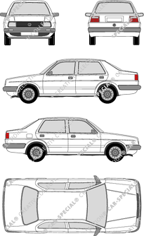 Volkswagen Jetta berlina, 1984–1992 (VW_021)