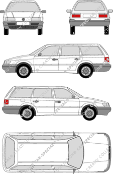 Volkswagen Passat Variant station wagon, 1988–1983 (VW_028)