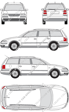 Volkswagen Passat Variant station wagon, 2001–2005 (VW_096)