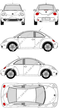 Volkswagen Beetle Coupé, 2005–2010 (VW_106)