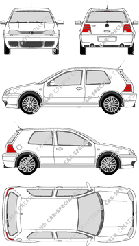 Volkswagen Golf R32, IV, R32, Kombilimousine, 3 Doors (2003)