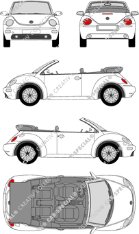 Volkswagen Beetle Cabrio, 2003–2013 (VW_112)