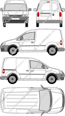 Volkswagen Caddy furgone, 2004–2010 (VW_158)