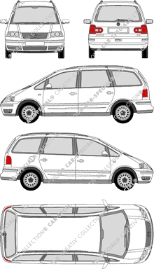 Volkswagen Sharan station wagon, 2004–2010 (VW_167)