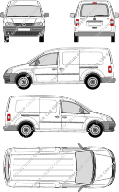 Volkswagen Caddy furgone, 2007–2010 (VW_221)