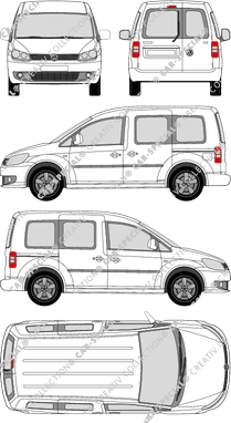 Volkswagen Caddy furgone, 2010–2015 (VW_337)