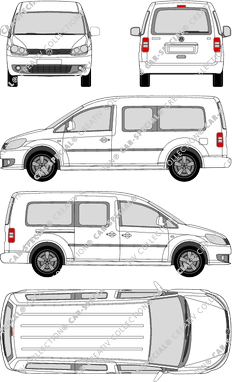 Volkswagen Caddy furgone, 2010–2015 (VW_354)