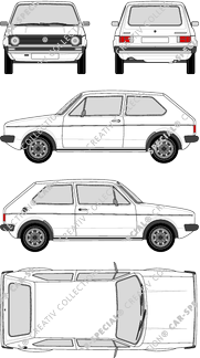 Volkswagen Golf Hatchback, 1974–1983 (VW_412)