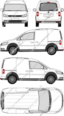 Volkswagen Caddy furgone, 2013–2015 (VW_428)