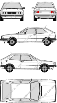 Volkswagen Scirocco Kombicoupé, a partire da 1978 (VW_434)