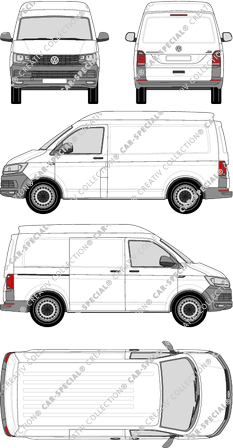 Volkswagen Transporter furgone, 2015–2019 (VW_486)