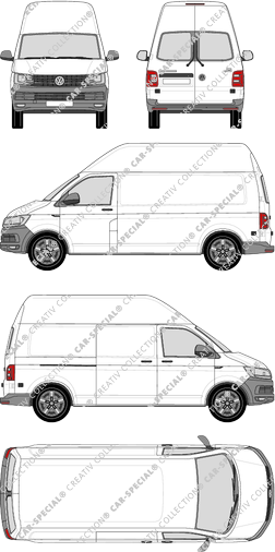 Volkswagen Transporter furgone, 2015–2019 (VW_540)