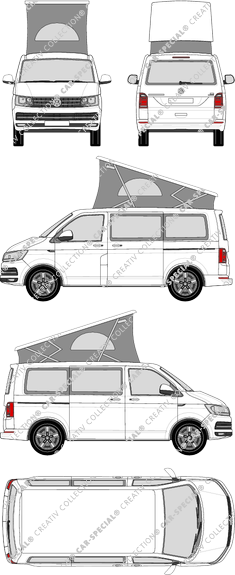 Volkswagen California Camper, 2015–2019 (VW_546)