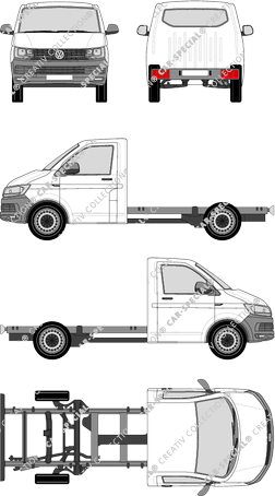 Volkswagen Transporter Fahrgestell für Aufbauten, 2015–2019 (VW_548)