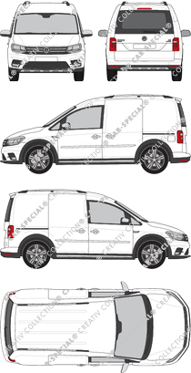 Volkswagen Caddy furgone, 2015–2020 (VW_778)