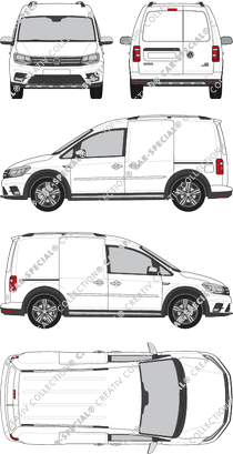 Volkswagen Caddy furgone, 2015–2020 (VW_780)
