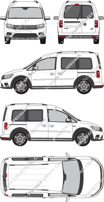 Volkswagen Caddy furgone, 2015–2020 (VW_782)