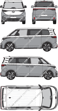 Volkswagen ID. Buzz, Kleinbus, Rear Flap, 2 Sliding Doors (2022)