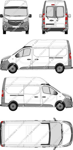 Vauxhall Vivaro furgone, attuale (a partire da 2014) (Vaux_170)