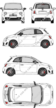 Abarth 595 Kombilimousine, 2015–2020 (Abar_002)