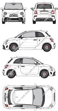 Abarth 595 Kombilimousine, aktuell (seit 2020) (Abar_005)