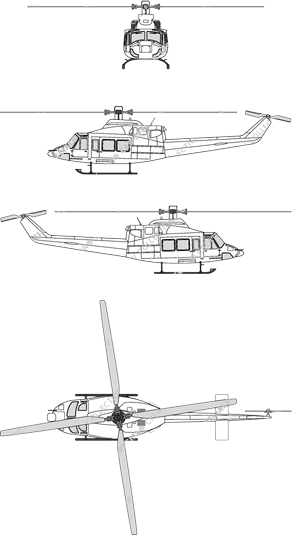 Bell 412, from 1981 (Air_044)