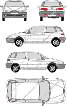 Alfa Romeo 145, Hayon, 3 Doors (1994)