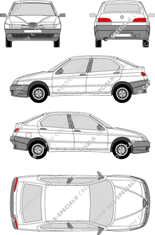 Alfa Romeo 146, Hatchback, 5 Doors (1995)