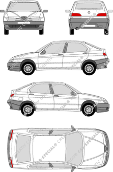 Alfa Romeo 146 Hayon, 1995–2000 (Alfa_002)