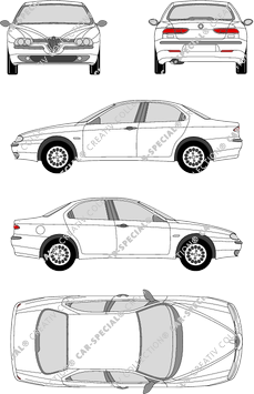 Alfa Romeo 156 Limousine, 1997–2004 (Alfa_004)