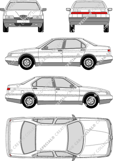 Alfa Romeo 164, berlina, 4 Doors (1987)