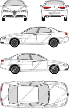 Alfa Romeo 166 Limousine, 2004–2007 (Alfa_015)