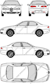 Alfa Romeo 156 limusina, 2004–2007 (Alfa_018)