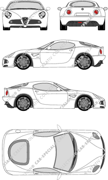 Alfa Romeo 8C Competizione, Coupé, 2 Doors (2007)