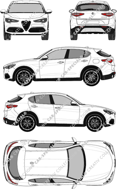 Alfa Romeo Stelvio Q4, Kombi, 5 Doors (2017)