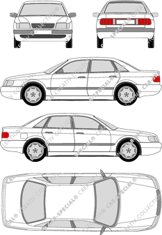 Audi 100, C4, Limousine, 4 Doors (1990)