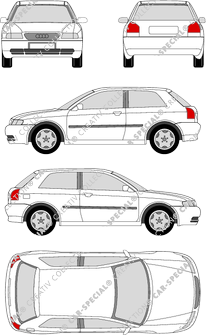 Audi A3, Hatchback, 3 Doors (1996)