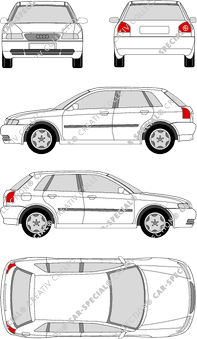 Audi A3 Kombilimousine, 1999–2003 (Audi_006)