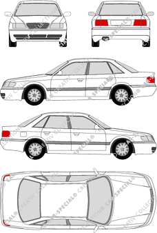 Audi A6 limusina, 1994–1997 (Audi_009)